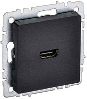 Розетка HDMI без рамки IEK Brite РHDMI-0-БрЧ 1-м. черный картинка